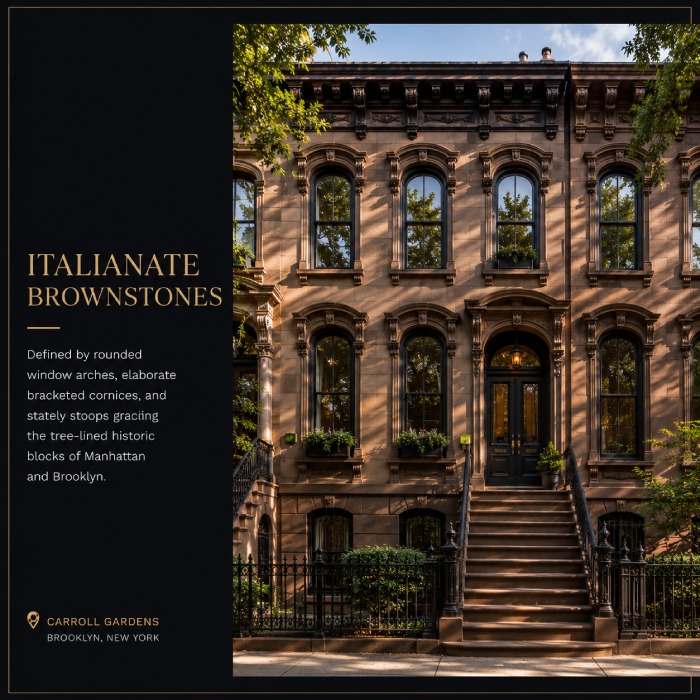 Italianate Brownstones Architecture
