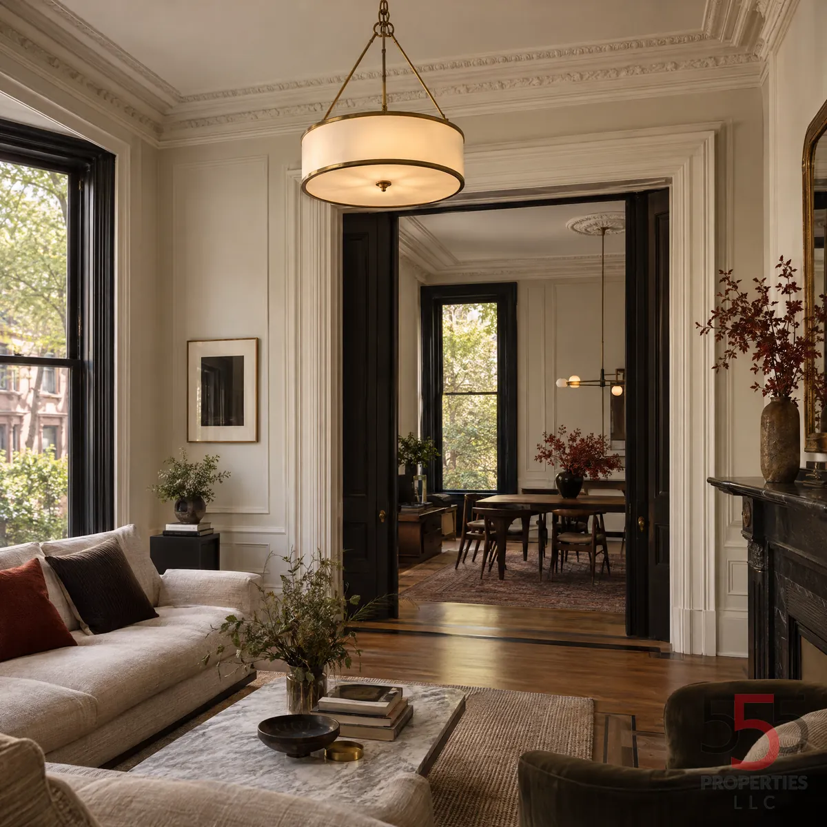 Refreshed interior with neutral paint and updated lighting