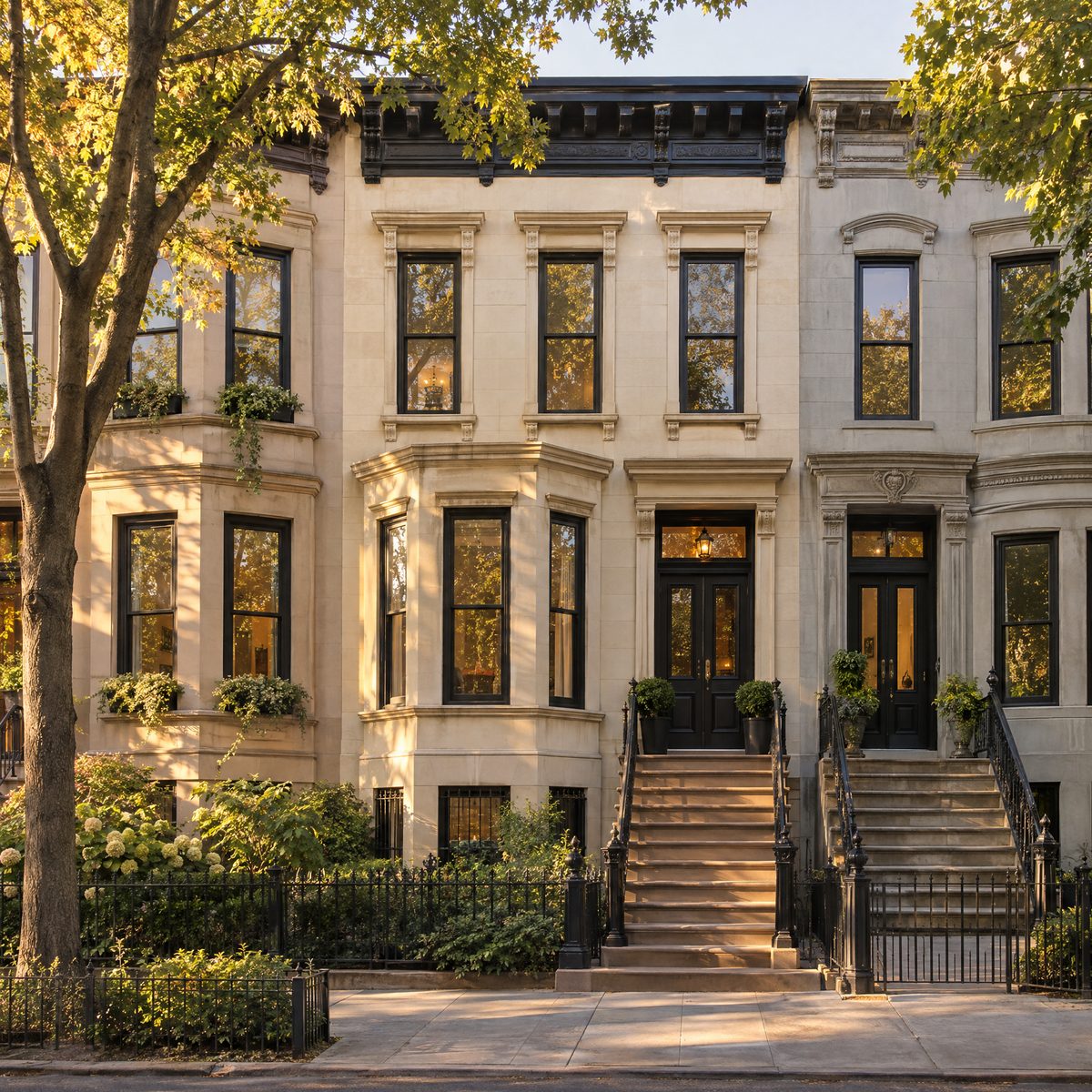 Brooklyn limestone home: Brooklyn Limestone Residence